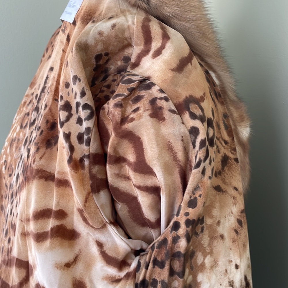 Fur Mink Coat Mustela Visone Made in Italy Size L Excellent! - Picture 11 of 16